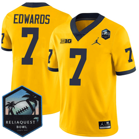 Men's M.Wolverines Football 24/25 Jersey - ReliaQuest Bowl Patch