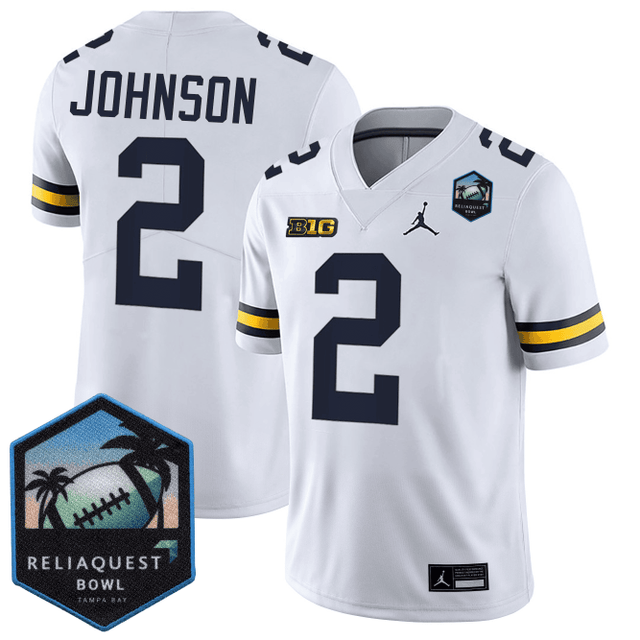 Men's M.Wolverines Football 24/25 Jersey - ReliaQuest Bowl Patch