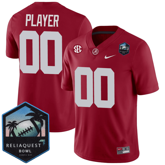 Men's A.Crimson Tide Jersey - ReliaQuest Bowl Patch