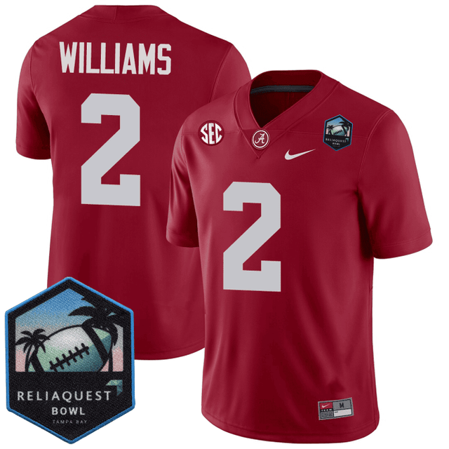 Men's A.Crimson Tide Jersey - ReliaQuest Bowl Patch