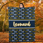 Personalized ND Football Sherpa Blanket