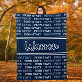 Personalized PS Football Sherpa Blanket