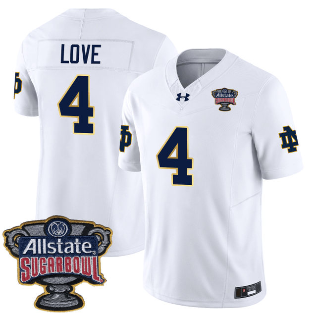 Men's ND Fighting Irish 24/25 Jersey - Sugar Bowl Patch