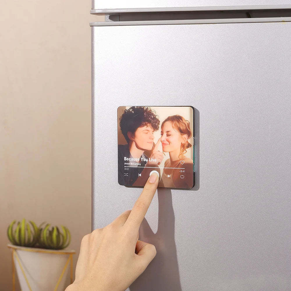 Customized Music Fridge Magnet Personalized Photo Fridge Magnet Can Play Songs